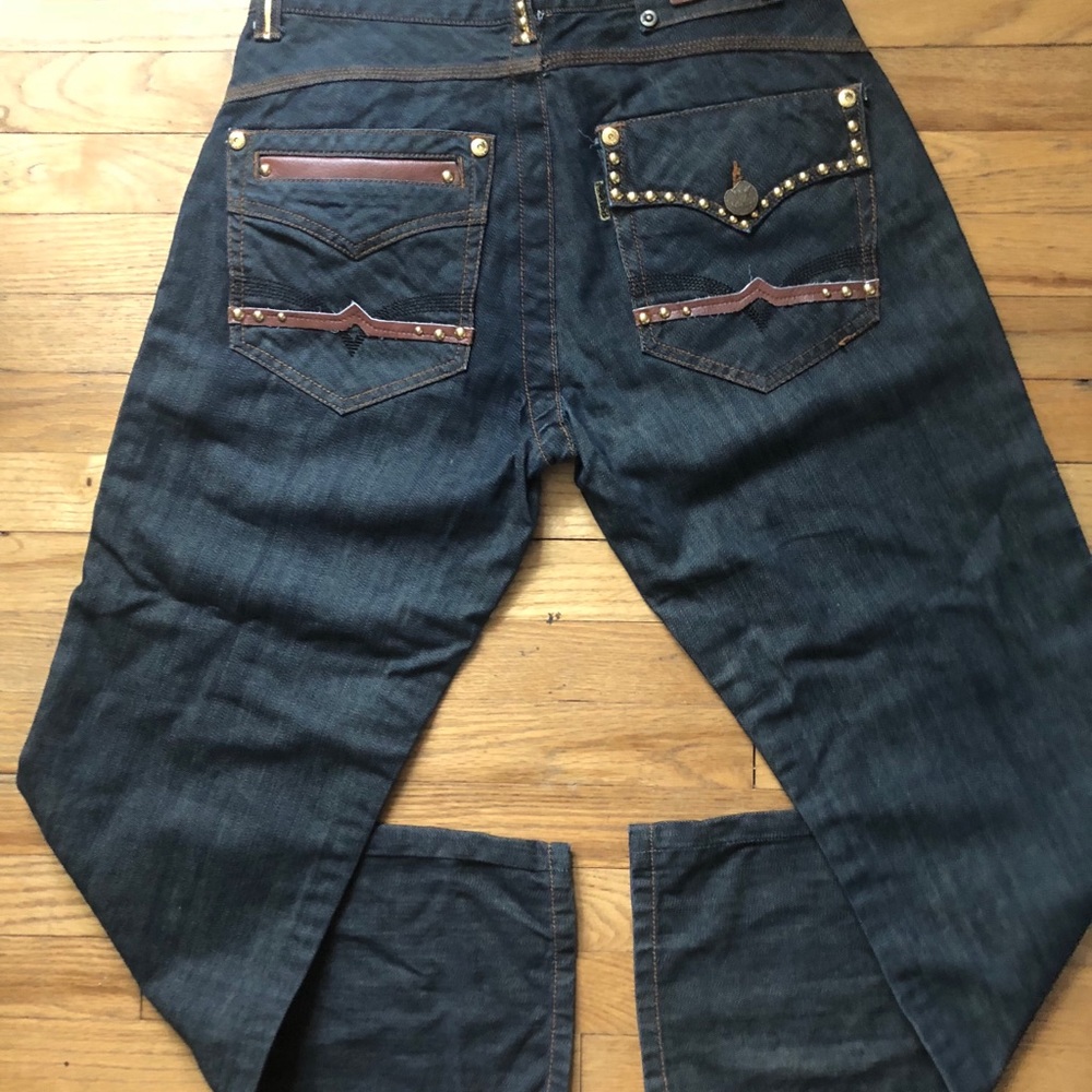⬇️45 Parish Gold Embellished Relaxed Fit Jeans 34